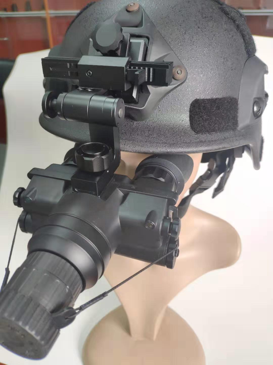 Helmet mounted Night Vision binoculars